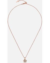 Ted Baker Lilea Rose Gold-tone And Glittered Enamel Necklace - Metallic