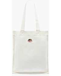 Fiorucci Enlarged Angels Cotton-canvas Tote Bag in Blue | Lyst