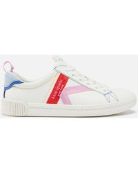 Kate Spade - New York Signature Leather Trainers - Lyst