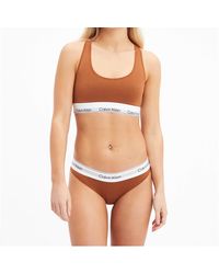 Calvin Klein - Stretch-Cotton Blend Bralette - Lyst
