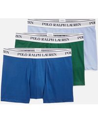 Polo Ralph Lauren - Three-Pack Cotton-Blend Trunk Boxer Shorts - Lyst