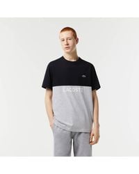 Lacoste - Two Tone Logo T-shirt - Lyst