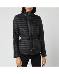 michael kors parka purple