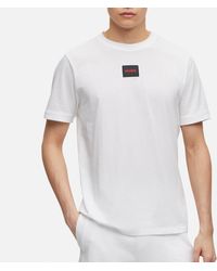 HUGO - Diragolino212 Cotton-blend T-shirt - Lyst