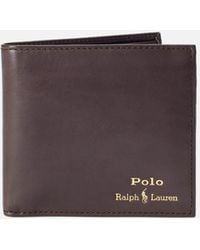 Polo Ralph Lauren - Smooth Leather Bifold Coin Wallet - Lyst