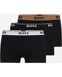 BOSS - 3-pack Stretch-cotton Trunk Boxer Shorts - Lyst