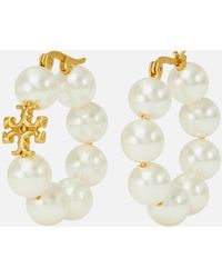 Tory Burch - Kira 18k Gold-plated Faux Pearl Earrings - Lyst