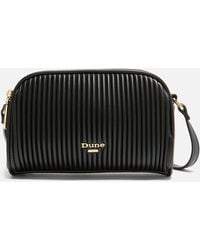 Dune - Pleated Faux Leather Crossbody Bag - Lyst
