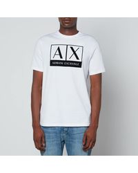 Armani Exchange Ax Logo Cotton-jersey T-shirt - White