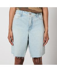 GOOD AMERICAN - Denim Bermuda Shorts - Lyst