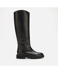 Whistles Hadlow Knee High Riding Boots - Black