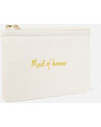 Katie Loxton - Bridal Embroidered Maid Of Honour Canvas Pouch - Lyst
