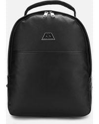armani exchange leather backpack
