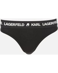 Karl Lagerfeld - Logo Thong - Lyst