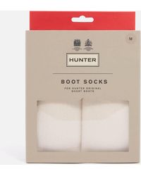 HUNTER - Short Boot Recycled Fleece Socks - Lyst