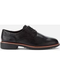 Clarks Griffin Lane Leather Derby Shoes - Black
