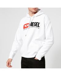 DIESEL Division Overhead Hoody - White