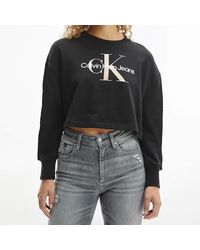 Calvin Klein - Seasonal Monogram Crew Neck Sweatshirt - Lyst