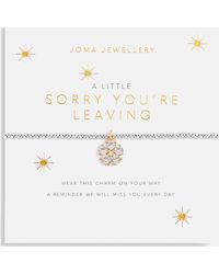 Joma Jewellery - A Little Sorry You're Leaving Silver-tone Bracelet - Lyst