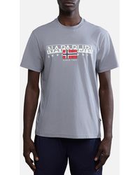 Napapijri - Aylmer Logo Cotton T-shirt - Lyst