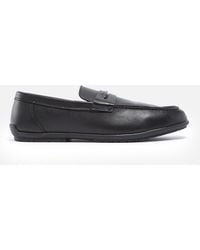 Calvin Klein - Leather Penny Loafers - Lyst