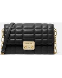 Michael Kors - Tribeca Small Leather Wallet On Chain Bag - Lyst