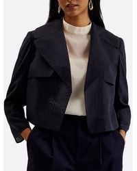 Ted Baker - Miki Organza Cropped Jacket - Lyst