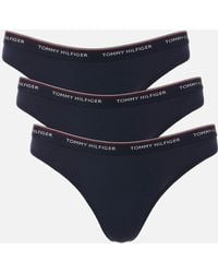 Lyst | Red Logo Tommy 5-pack in Thongs Hilfiger