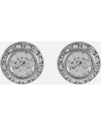 Ted Baker - Soletia Solitaire Silver-plated Stud Earrings - Lyst