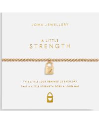 Joma Jewellery - A Little Strength Gold-tone Bracelet - Lyst