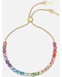 Ted Baker Melrah Icon Gold-tone Crystal Bracelet - Blue