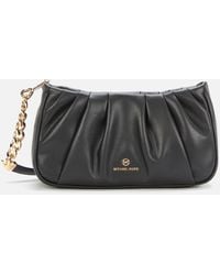 michael michael kors soft leather convertible clutch