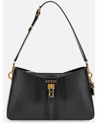 Guess - Ginevra Python-print Faux Leather Bag - Lyst
