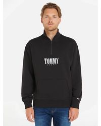 Tommy Hilfiger - Authentic Half Zip Cotton Sweatshirt - Lyst