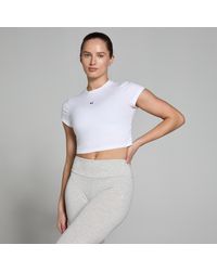 Mp - Basic Body Fit Short Sleeve Crop T-shirt - Lyst