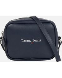 Tommy Hilfiger Essential Faux Leather Camera Bag - Blau