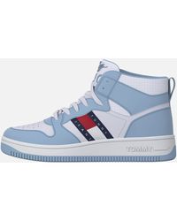 Tommy Hilfiger - Mid Pop Basked Hi-top Leather Trainers - Lyst