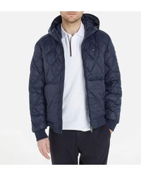 Tommy Hilfiger - Mix Quilt Recycled Nylon Hooded Jacket - Lyst
