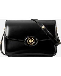 Tory Burch - Robinson Spazzolato Convertible Leather Shoulder Bag - Lyst