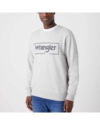 Wrangler - Frame Logo Cotton Sweatshirt - Lyst