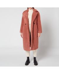 UGG Gertrude Long Teddy Coat - Orange