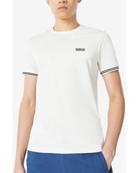 Barbour - Torque Tipped Cotton-jersey T-shirt - Lyst