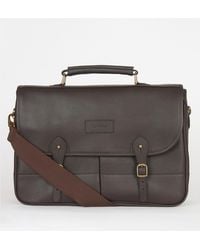 Barbour - Barbour Leather Briefcase - Lyst