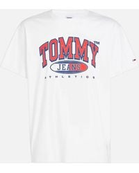 Tommy Hilfiger - Relaxed Essential Logo-graphic Cotton-jersey T-shirt - Lyst