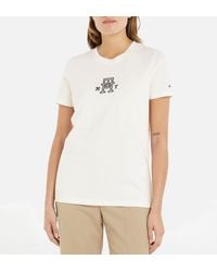 Tommy Hilfiger - Varsity Cotton Crewneck T-shirt - Lyst