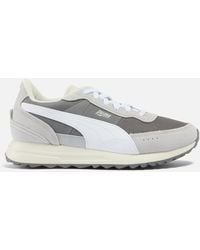 PUMA - Road Rider Sd Shell And Suede Trainers - Lyst