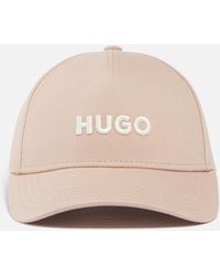 HUGO - Jude-bl Cotton-twill Cap - Lyst