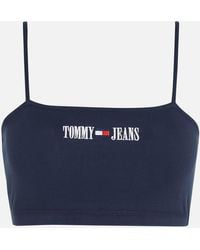 Tommy Hilfiger Archive Crop Cotton-Blend Top - Blau