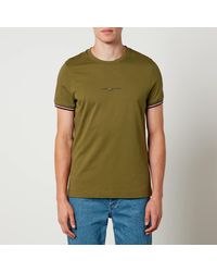 Tommy Hilfiger - Tommy Logo Tipped Cotton-Jersey T-Shirt - Lyst