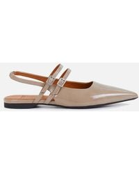 Vagabond Shoemakers - Hermine Patent-leather Pointed-toe Flats - Lyst